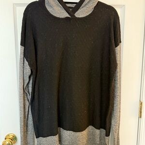 Smartwool Black and Gray Sweater with hood